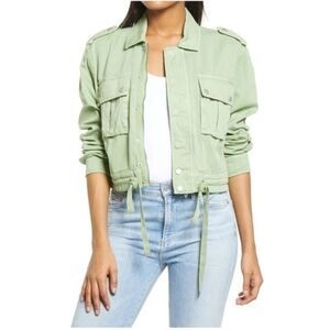 Blank NYC  XS Utility Jacket Cropped Lightweight